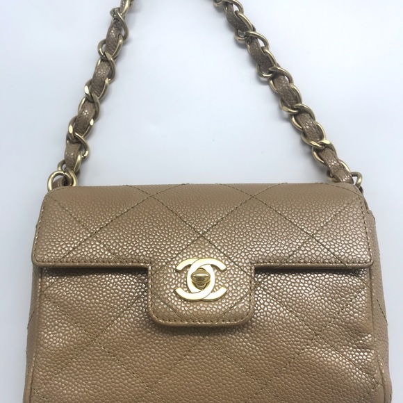 CHANEL Handbags - Chanel Mini Caviar Flap Bag